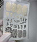 Animal print water decal