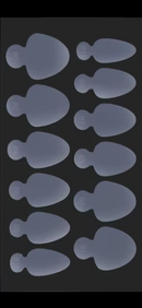 Silicon pad, B shape,32pcs