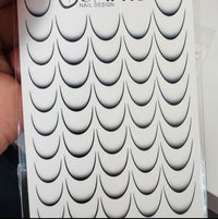 Water decal, french ombre line