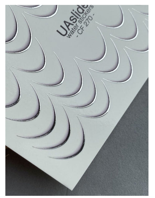 French line water decals, gold & silver