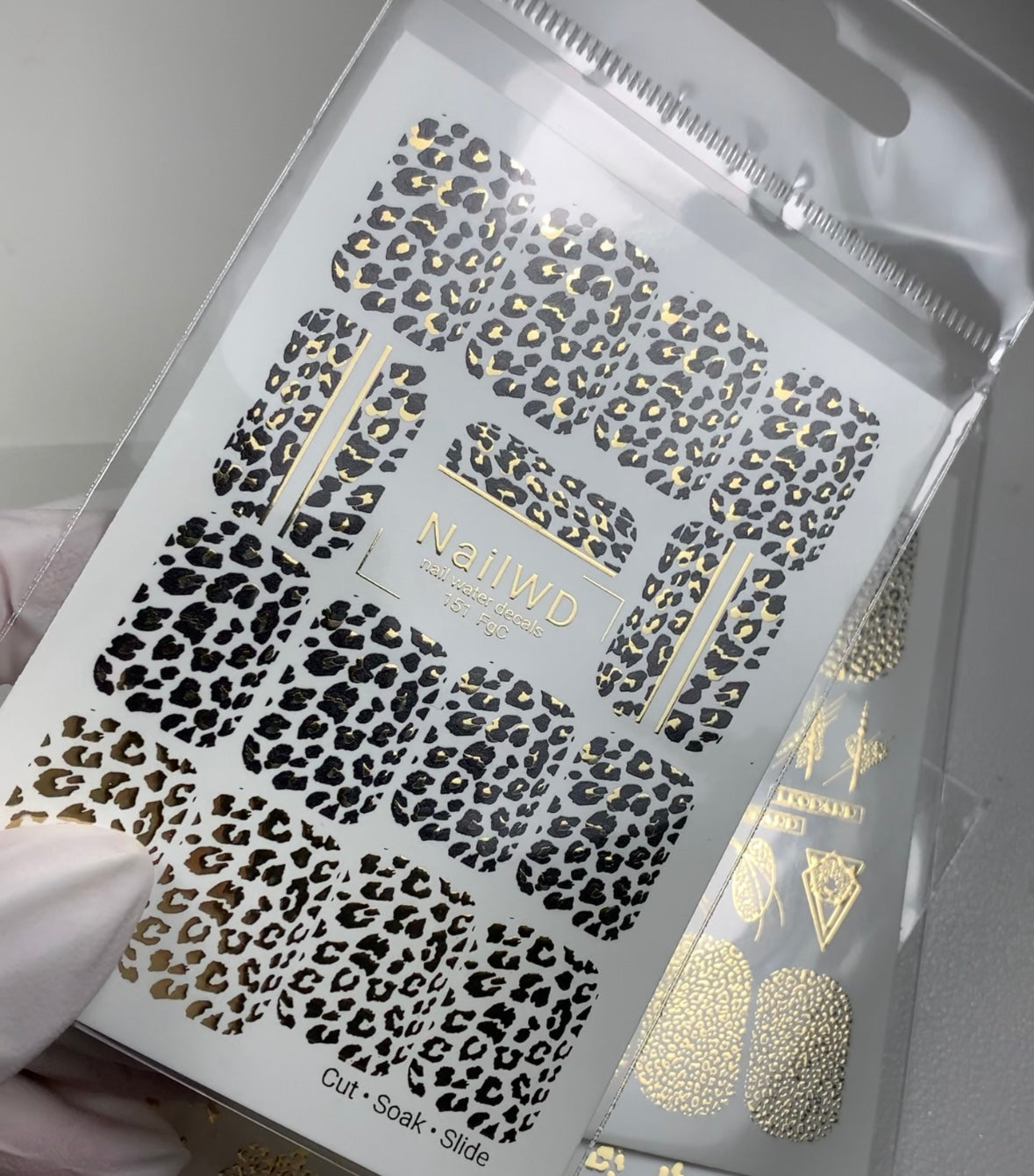 Animal print water decal