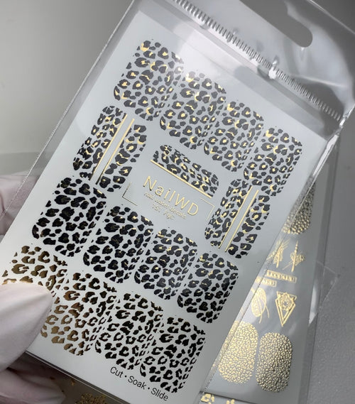 Animal print water decal