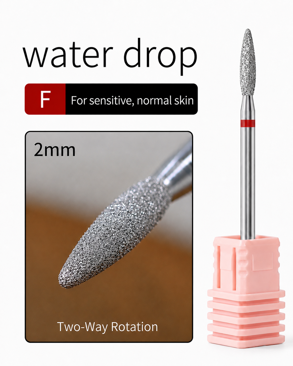 Diamond drill bit, Water drop