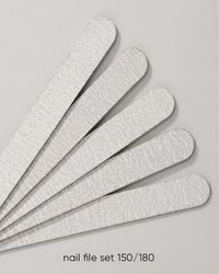 Dark set of disposable nail files, 50pcs 150/180