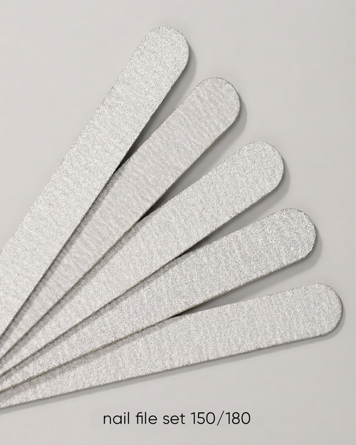 Dark set of disposable nail files, 50pcs 150/180