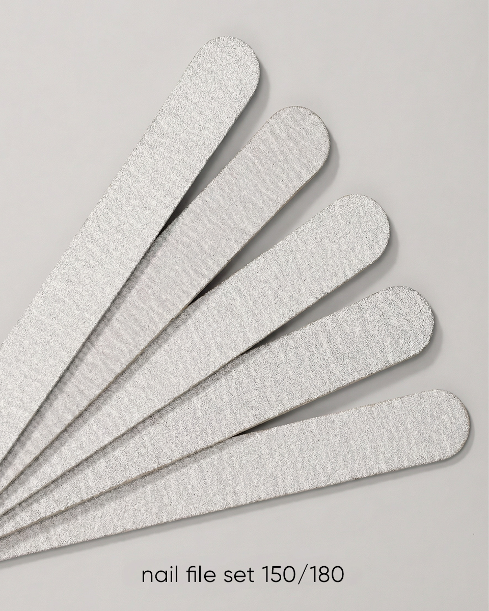 Dark set of disposable nail files, 50pcs 150/180