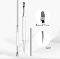 Double sided nail brush Round/Small kolynski