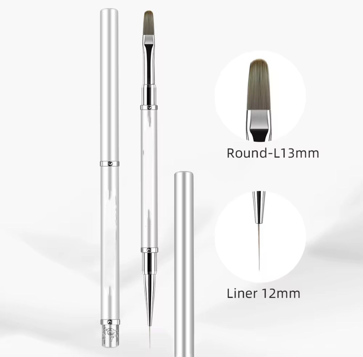 Double sided brush Round Long/Liner L
